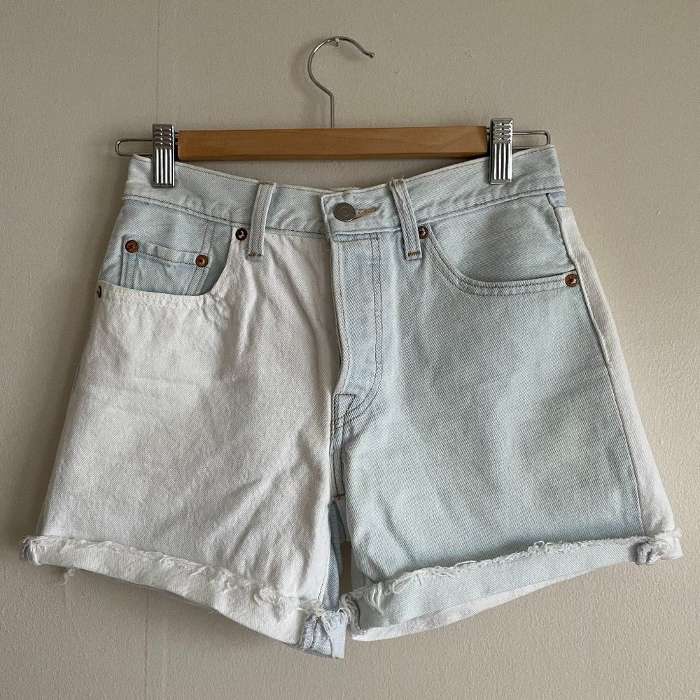 Levi's 501 High-Rise Two-Toned Denim Shorts